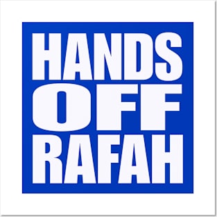 Hands Off Rafah - White - Double-sided Posters and Art